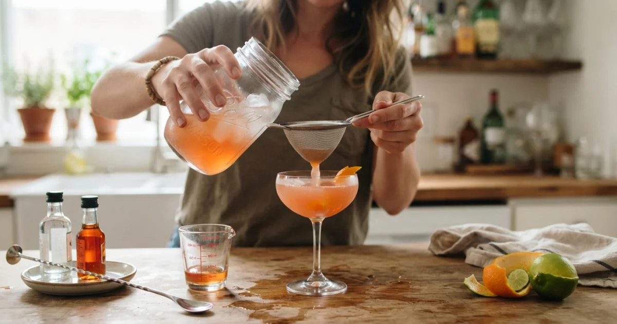 Cómo hacer cócteles en casa sin coctelera: utensilios que ya tenés y técnicas simples