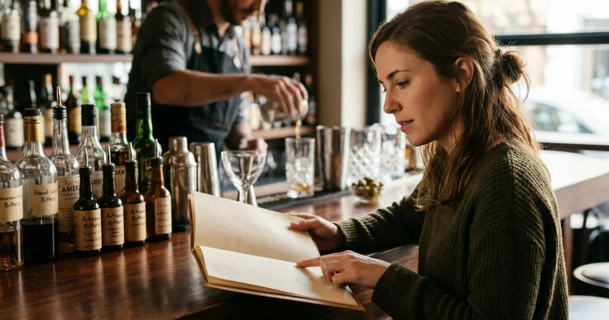 Guía práctica: cómo leer una carta de cócteles en el bar