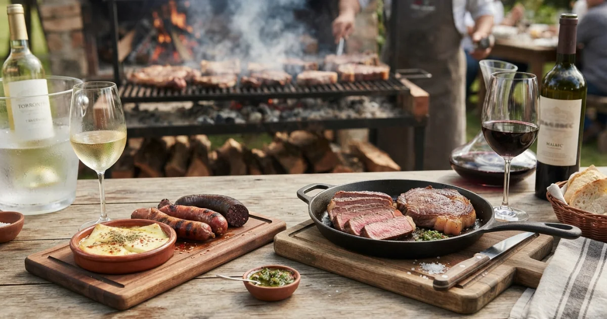 Qué vino elegir para un asado argentino: cortes, achuras y guarniciones
